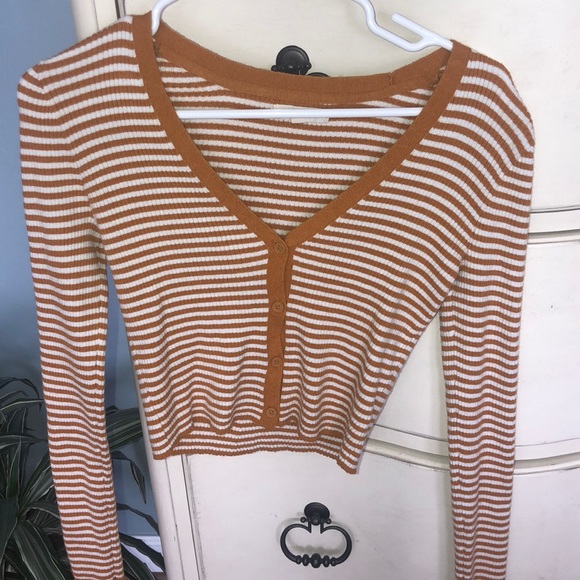 Pacsun striped cropped cardigan - Picture 2 of 2